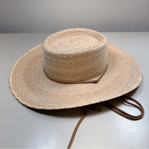 Eddy Bros Mens Medium Cowboy Straw Western Outback Wide Brim Hat